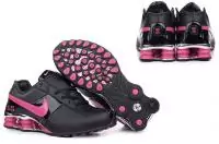 chaussures nike shox promos oz femmes noir rose,tn pas chers